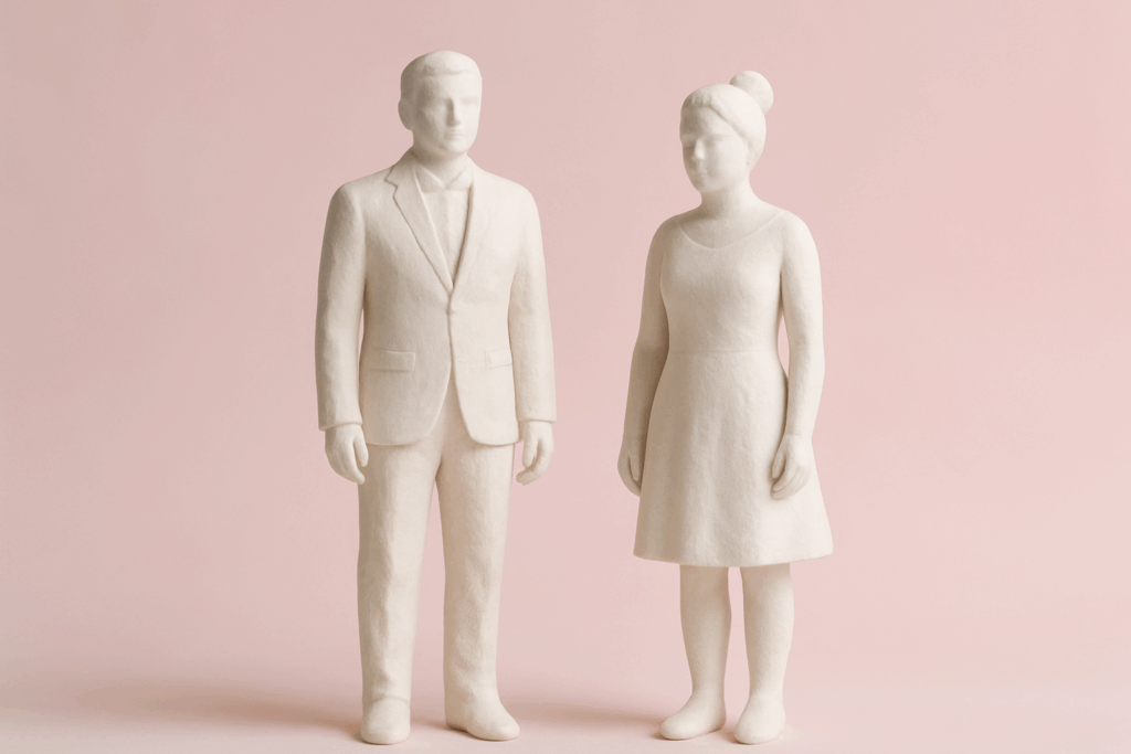 離婚する夫婦の画像